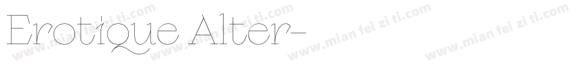 Erotique Alter字体转换